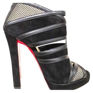 Christian Louboutin Black Suede Commandanta 120